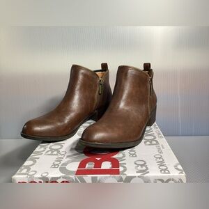 Bongo Colette Brown Double Zip Boots Size 9